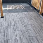 Keramische Tuintegel Grijs Houtlook, 45x95x3cm | A-KEUS!, Tuin en Terras, Nieuw, Keramiek, Ophalen of Verzenden, Terrastegels