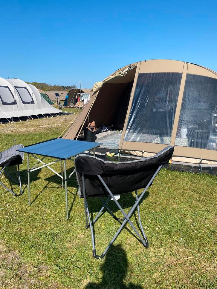 Tent op camping stortemelk vlieland 6 personen, Caravans en Kamperen, Tenten, tot en met 4, Zo goed als nieuw, Ophalen