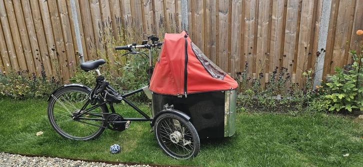 Elektrische Nihola dog hondenbakfiets <3, Fietsen en Brommers, Fietsen | Bakfietsen, Gebruikt, Overige merken, 2 kinderen, Elektrisch