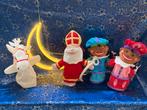 4 Poppenkast-!/handpoppen : paard, Sint, 2 bruine Pieten, Diversen, Sinterklaas, Ophalen of Verzenden, Zo goed als nieuw