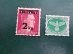 Duitse Rijk  2 X Feldpostzegels Hitler, Verzenden, Duitse Keizerrijk, Postfris