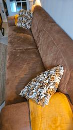 Haco Dakar lederen 3 zitsbank 275/90/40 cognac kleur, Ophalen, Driepersoons, 75 tot 100 cm, Zo goed als nieuw