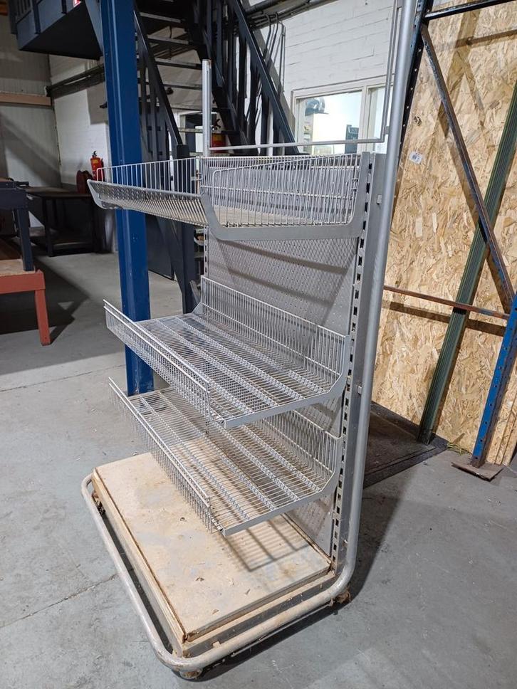 Verrijdbare stellingkast - 100x70 cm, Doe-het-zelf en Verbouw, IJzerwaren en Bevestigingsmiddelen, Gebruikt, Ophalen