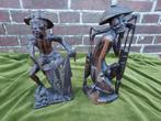 2 Coromandelhouten beelden van Chinese vissers., Antiek en Kunst, Kunst | Niet-Westerse kunst, Verzenden