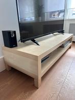 IKEA tv-meubel LACK – Licht hout, Huis en Inrichting, Kasten | Televisiemeubels, Ophalen, Gebruikt, 100 tot 150 cm, Minder dan 100 cm