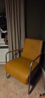 Okergeel okergeel geel fauteuil stoel !, Huis en Inrichting, Fauteuils, Ophalen, Gebruikt, 50 tot 75 cm