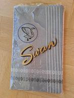Origineel vintage tafelkleed Swan grijs, Ophalen of Verzenden, Nieuw, Rechthoek, Binnen