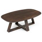Salontafel Grace massief eiken Deens ovaal, Huis en Inrichting, Tafels | Salontafels, Ophalen, 100 tot 150 cm, Eikenhout, Nieuw