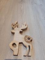 Houten decoratie rendier, Ophalen of Verzenden, Zo goed als nieuw