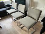 Zuiver buisframe stoelen grijs (3x), Huis en Inrichting, Stoelen, Grijs, Gebruikt, Ophalen of Verzenden