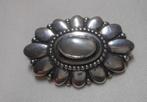 Zilveren antiek broche met parel nr.946, Verzenden, Zilver, Broche