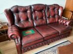 Zeer nette Chesterfield bank en 2 fauteuils met certificaat, Huis en Inrichting, Banken | Bankstellen, Ophalen, Zo goed als nieuw