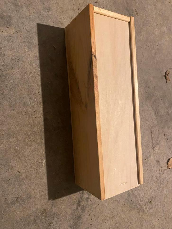 Partij Wijnkisten met Schuifdeksel - 27 Stuks, Diversen, Sinterklaas, Gebruikt, Ophalen of Verzenden