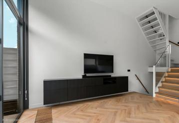 Moderne Zwevend TV-meubel - Donkerbruin/walnoot IKEA BESTÅ beschikbaar voor biedingen