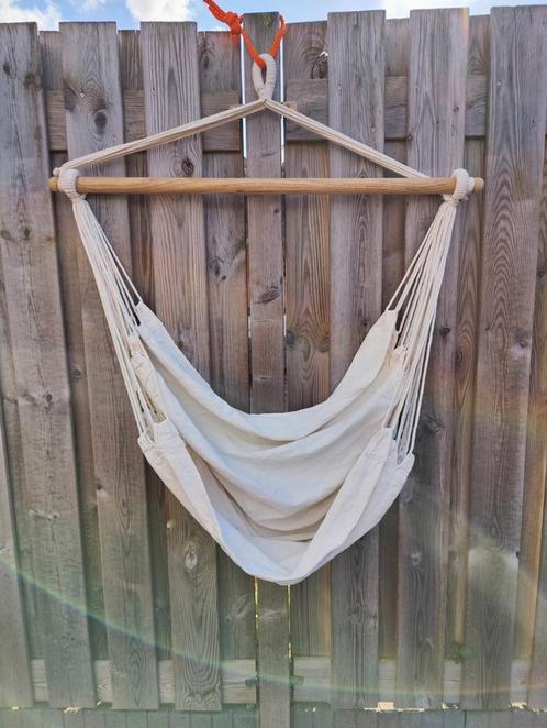 Hangstoel Xenos Nieuw Ibiza boho look beige, Tuin en Terras, Hangmatten, Nieuw, Binnen, Buiten, Ophalen of Verzenden