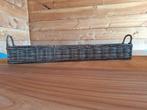 Mand Rustic Rattan, Huis en Inrichting, Woonaccessoires | Schalen en Manden, Ophalen, Rechthoekig, Riet