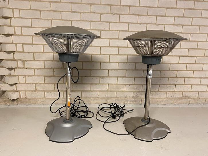 2x Elektrische Terrasverwarmers, Tuin en Terras, Terrasverwarmers, Gebruikt, Elektrisch, Vloer, Waterbestendig, Ophalen