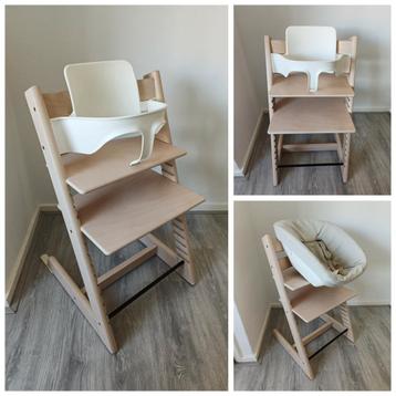 Stokke Tripp Trapp whitewash met babyset en newbornset  beschikbaar voor biedingen