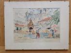 Evert Moll aquarel, Antiek en Kunst, Ophalen