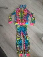 Feestpak Regenboog Panterprint - Maat L, Kleding | Heren, Ophalen of Verzenden, Zo goed als nieuw, Maat 52/54 (L)