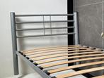 Stalen bed 90x200, Huis en Inrichting, Slaapkamer | Stapelbedden en Hoogslapers, Ophalen, Gebruikt, 90 cm, Eenpersoons