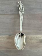 Zilveren gelegenheidslepel met platte steel. Petrus Rienstra, Antiek en Kunst, Antiek | Goud en Zilver, Ophalen of Verzenden, Zilver