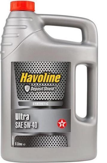 Texaco Havoline Ultra SAE 5W-40 synthetische motorolie, 5L   beschikbaar voor biedingen