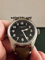 Montblanc 1858 Automaat (119907) - Nieuwstaat!, Sieraden, Tassen en Uiterlijk, Horloges | Heren, Overige merken, Leer, Staal, Polshorloge