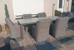 Tiera outdoor zgan royale 6 persoons tuinset  / dingset, Ophalen, 6 zitplaatsen, Zo goed als nieuw, Wicker