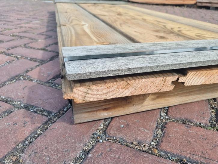 Blokhutprofiel 2.8x18.0 cm - nr: TP630, Tuin en Terras, Palen, Balken en Planken, Nieuw, Planken, Minder dan 180 cm, Ophalen