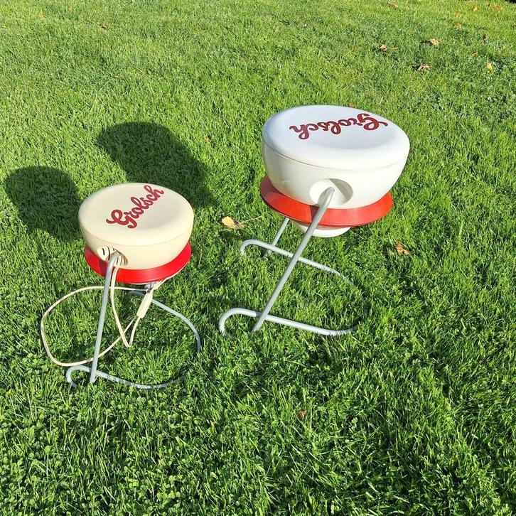 Grolsch bijzettafel + lamp, Huis en Inrichting, Stoelen, Ophalen of Verzenden