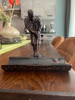 Bronzen golfer, Antiek en Kunst, Ophalen of Verzenden