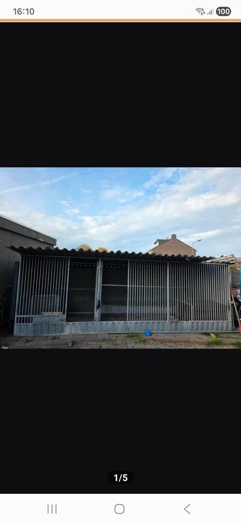 Kennel hok hond verblijf, Dieren en Toebehoren, Hondenhokken, Gebruikt, Hondenkennel, 100 cm of meer, 110 cm of meer, Ophalen