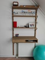 Kinder bureau kast rek plank eik oak whitewash, Huis en Inrichting, Kasten | Boekenkasten, Ophalen, Met deur(en), Eikenhout, 50 tot 100 cm