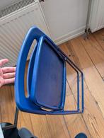 Blauwe Ikea Opklapstoel, Huis en Inrichting, Stoelen, Ophalen, Blauw, Zo goed als nieuw, Metaal