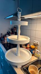 Grote houten etagère mooi wit roomwit ronde bladen, Huis en Inrichting, Woonaccessoires | Etagères, Ophalen of Verzenden, Zo goed als nieuw