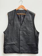 Vintage jaren 90 leren gilet mouwloos vest heren maat XL, Ophalen of Verzenden, Zo goed als nieuw, Maat 56/58 (XL), Bruin