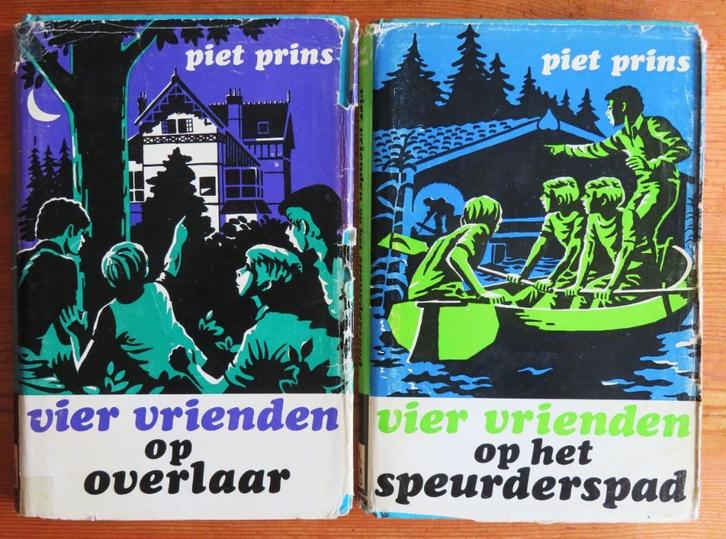 2x Piet Prins: Vier vrienden ( Overlaar + Speurderspad ), Boeken, Kinderboeken | Jeugd | 10 tot 12 jaar, Gelezen, Ophalen of Verzenden