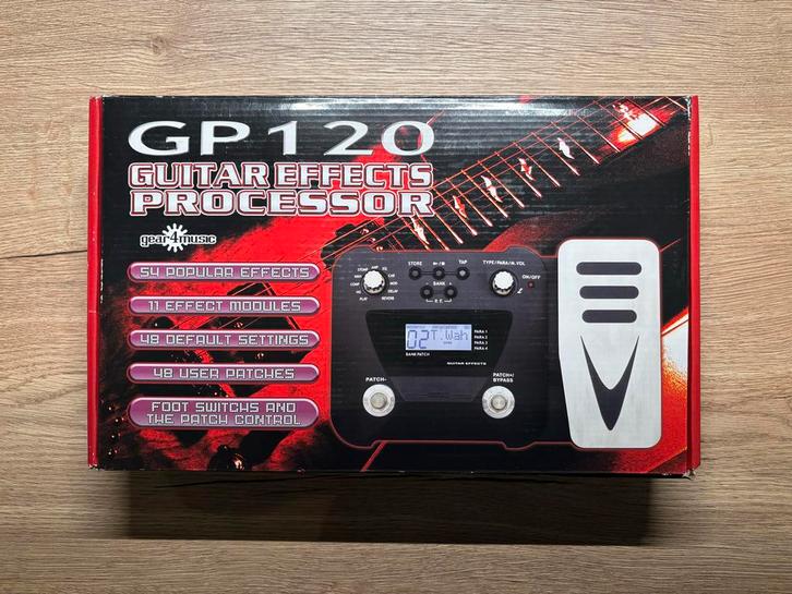 Gear4Music GP120 Gitaar Effecten Processor, Muziek en Instrumenten, Effecten, Zo goed als nieuw, Multi-effect, Ophalen