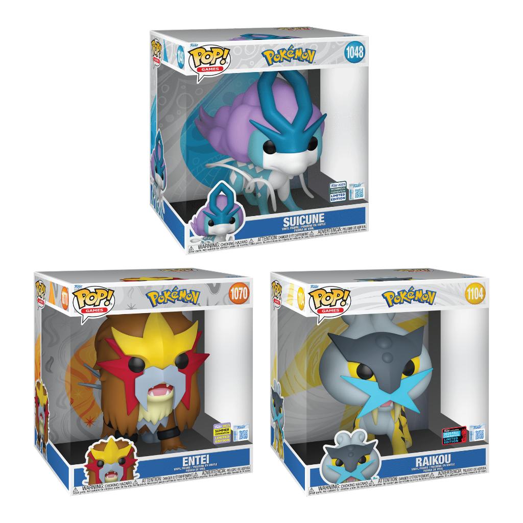 Funko Pop! Jumbo Legendary Beast Trio Suicune, Entei, Raikou, SupportEMEA@Funko.com, Verzenden, Nieuw, Funko EU