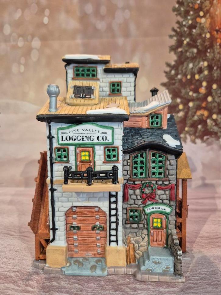 Lemax Pine Valley logging Co., Diversen, Kerst, Ophalen of Verzenden