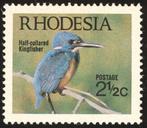 RHODESIË 2 - Dieren: vogels (ijsvogel), Postzegels en Munten, Ophalen of Verzenden, Dier of Natuur, Postfris