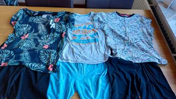 3 korte jongens pyama's maat 158/164 samen 15 euro beschikbaar voor biedingen