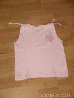 roze zomers shirtje met vlinder mt 122, Ophalen of Verzenden, Gebruikt, Meisje, Shirt of Longsleeve