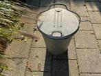 Oude zinken vuilnisemmer zonder plaatsnaam, Ophalen, Gebruikt, 50 tot 75 cm, 40 liter of meer