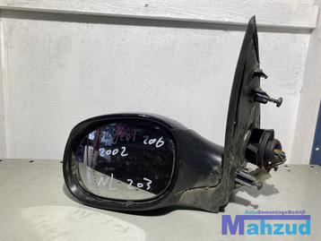 PEUGEOT 206 SW Zwart links spiegel buitenspiegel 2002-2007 beschikbaar voor biedingen