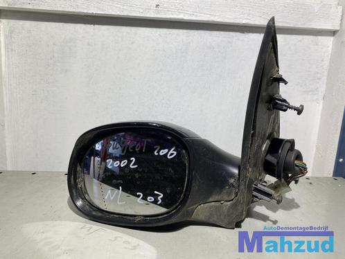 PEUGEOT 206 SW Zwart links spiegel buitenspiegel 2002-2007, Auto-onderdelen, Spiegels, Peugeot, Gebruikt, Ophalen of Verzenden