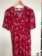 An'ge Rode Midi Jurk - Valt als L, Kleding | Dames, Ophalen, Maat 42/44 (L), Zo goed als nieuw, Knielengte