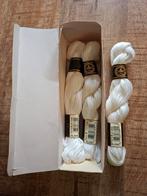 3x DMC coton perlé no5/8, blanc, Mulhouse, France, Nieuw, Ophalen of Verzenden, DMC