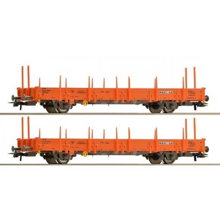 Roco 67134 - Set: 2-tlg. Rungenwagen, Wascosa, Hobby en Vrije tijd, Modeltreinen | H0, Nieuw, Gelijkstroom, Roco, Analoog, Ophalen of Verzenden